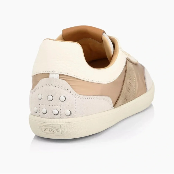 Tod’s Cassetta Patchwork Suede Low-Top Sneakers. Size 42 (12). - Picture 3 of 9